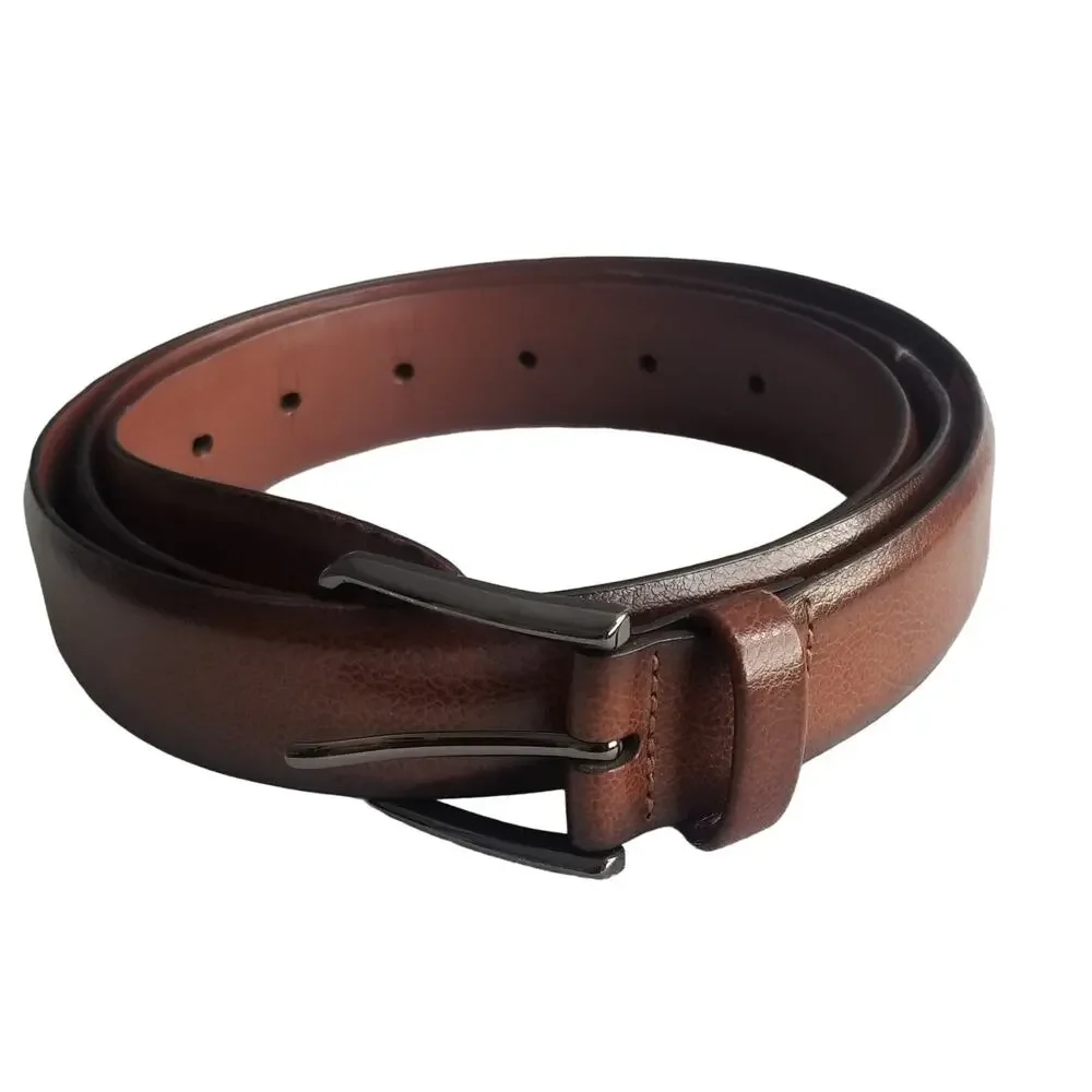 Perry Ellis Portfolio Leather Belt, Genuine Leather, Size 46/115